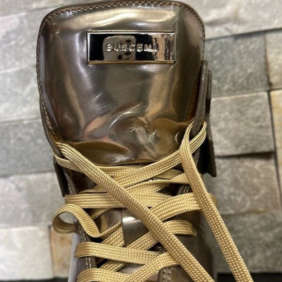 Buscemi Gold Leather Trainers - Picture 8 of 8